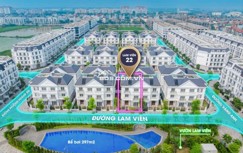 BIỆT THỰ VIEW BỂ BƠI - TIỆN ÍCH CÔNG VIÊN 31HA - CẠNH TT HÀNH CHÍNH \"QUẬN\" GIA LÂM