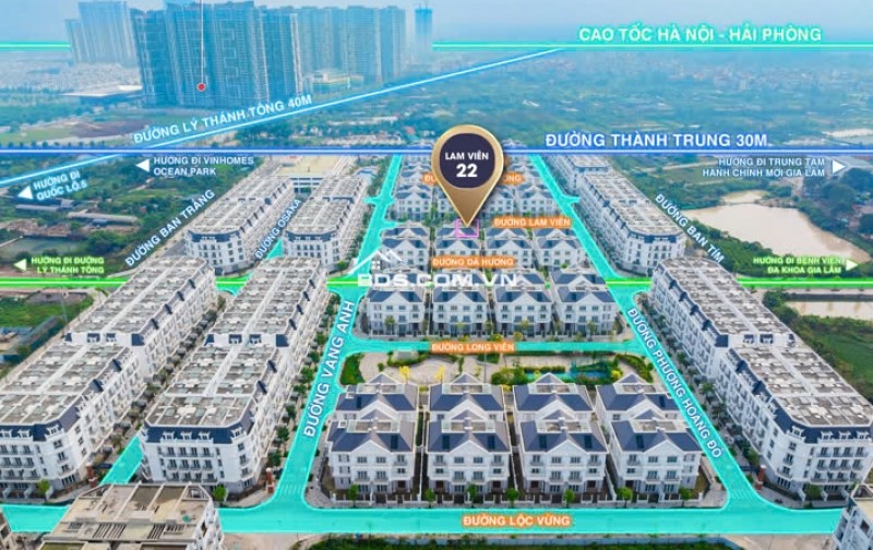 BIỆT THỰ VIEW BỂ BƠI - TIỆN ÍCH CÔNG VIÊN 31HA - CẠNH TT HÀNH CHÍNH \"QUẬN\" GIA LÂM