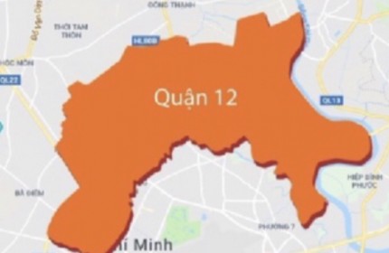 Cần bán nhà xưởng 1700m2 gần Ql1A An Phú Đông Quận 12