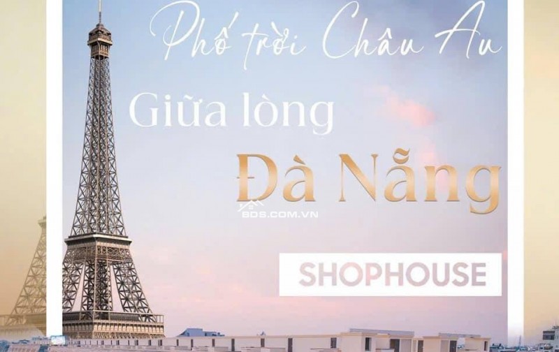 BÁN LỖ 500tr - CĂN SHOPHOUSE MẶT TIỀN 10m tại TTTP ĐÀ NĂNG