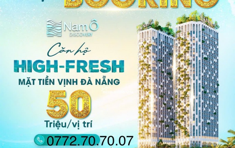 Nam Ô Discovery- Căn Hộ cao cấp Vịnh tỷ Đô Đà Nẵng- 50tr/booking- tăng ngay 3 chỉ vàng đến hết 15/11