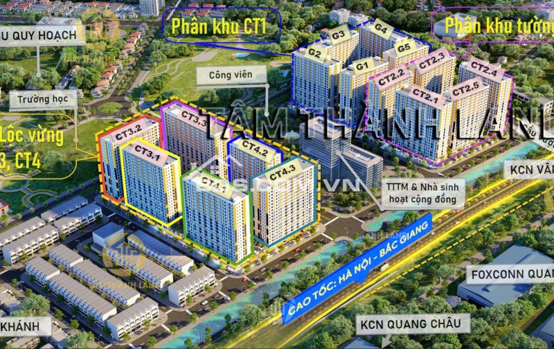 Nhận Booking quỹ căn NOXH  Phân khu lộc vừng CT3 Evergreen Bắc Giang