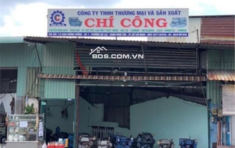 Mặt tiền 712 Kinh Dương Vương khu vực kinh doanh sầm uất diện tích 200.8m²