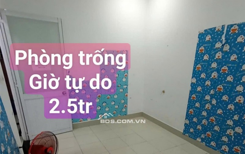 Cho thuê phòng trống, Mặt tiền đường Văn Cao, Giờ giấc tự do chỉ 2,5tr/tháng.