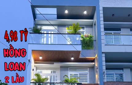 Bán nhà đẹp 2 lầu full nội thất Hồng Loan rẻ nhất khu