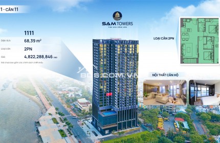 Căn hộ Sam Towers 2PN giá chỉ từ 4.7 tỷ - Căn hộ hiện hữu - Bàn giao ở ngay