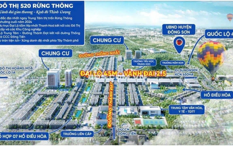 ĐÔ THỊ 520 THỊ TRẤN RỪNG THÔNG - ĐÔNG SƠN - THANH HÓA: LÀN SÓNG ĐẦU TƯ AN TOÀN – HIỆU QUẢ