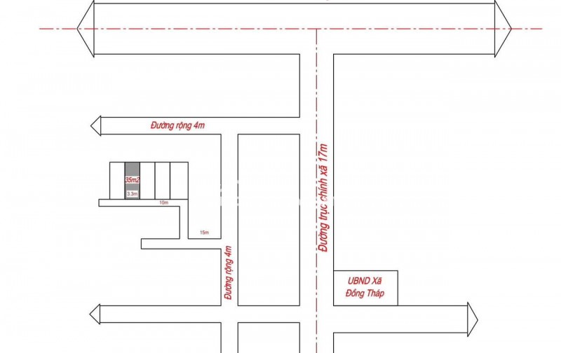 Chính chủ bán 42,7m2 sổ đỏ, gần Vành đai 4, giá rẻ 45tr 1m2