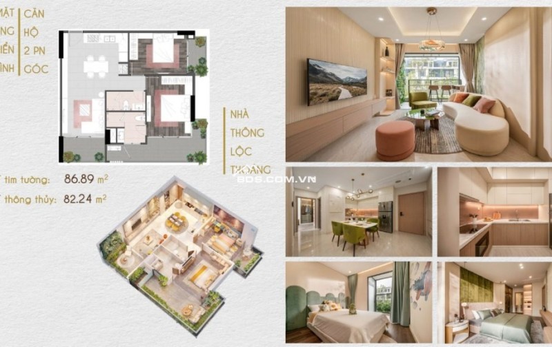 Sang nhượng suất nội bộ căn 2 phòng ngủ góc 87m2 dự án căn hộ Fiato Uptown giá cực tốt cho nhà đầu tư - rẻ hơn giá CĐT đang bán 1