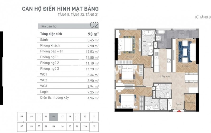 Sốc!!Sở Hữu Căn 3 Phòng Ngủ 3 Vệ Sinh , Tặng 3xx Triệu, Có Dòng Tiền Cho Thuê!