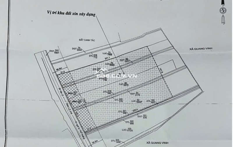 CHUYỂN NHƯỢNG DỰ ÁN 3HA SKC MẶT TIỀN TỈNH LỘ 376. GIÁ 120 TỶ. LH:0931351494.