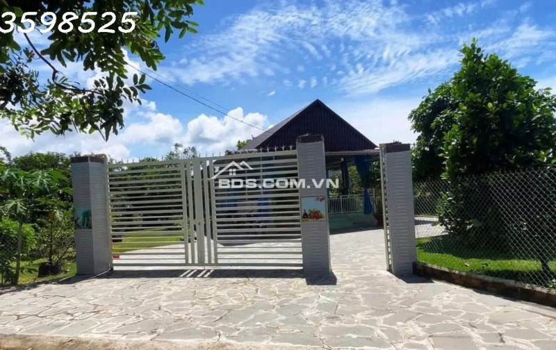 Bán nhà vườn 1300m2, 410tr, cây trái đầy đủ