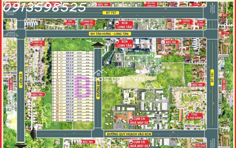 Bán Đất Trung Tâm Huyện, 250m2, sổ sẵn 100m2 thổ cư, 280tr ngân hàng cho vay 1 nửa