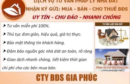 BĐS Gia Phúc CHUYÊN các dịch vụ nhà đất Quận 7