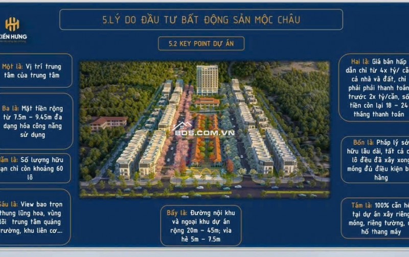 Sở hữu ngay căn Shophouse vị trí vàng ngay cạnh khu liên cơ hành chính Mộc Châu