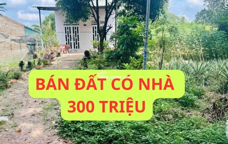 Chủ về Bắc ở hẳn có miếng đất và căn nhà cần bán, chỉ 450 triệu