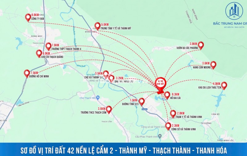 Cần bán khoảng 15 đất nền xã Thành Mỹ - Thạch Thành - gần hồ - giá đầu tư hấp dẫn!