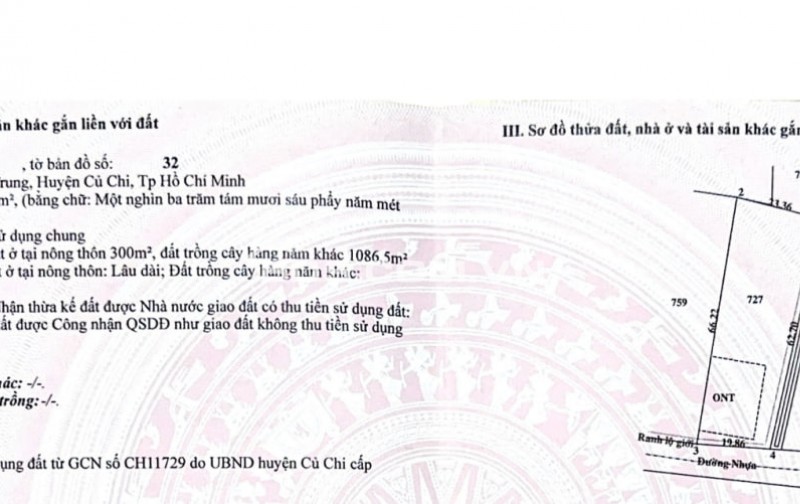 Cơ Hội Sở Hữu Lô Đất Thổ Cư Nở Hậu, Vị Trí Vàng Tại Tân Phú Trung, Củ Chi, TP.HCM