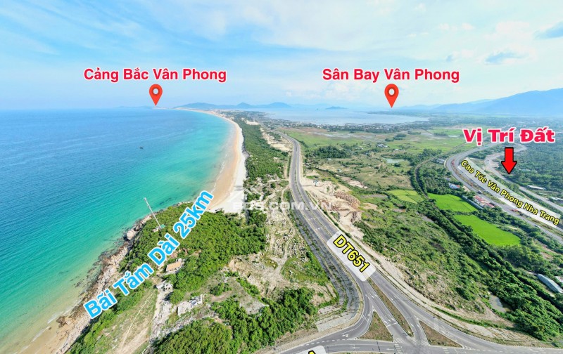 Bán đất đẹp view biển giá chỉ 6,5 triệu/m tại Vạn Ninh, Khánh Hòa