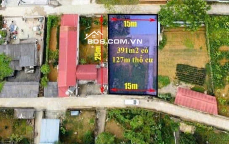 400m đất Thổ Cư tại trung tâm Thị Trấn Nông Trường Mộc Châu giá thanh khoản chỉ nhỉnh 3 tỷ.