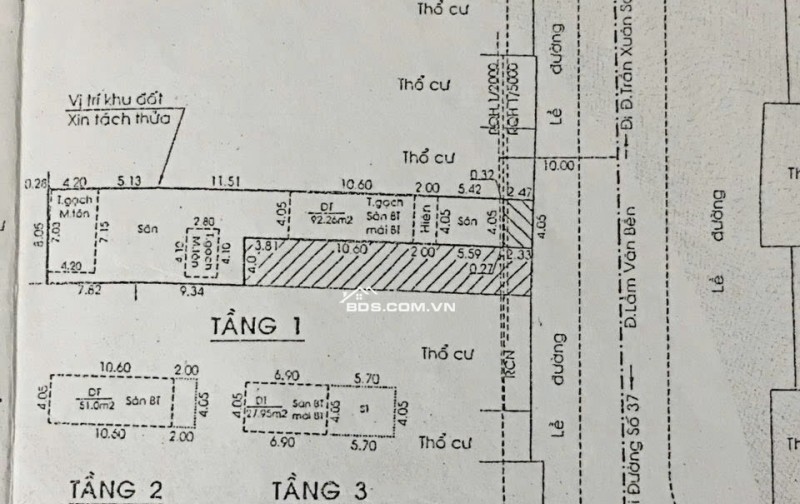 Vị trí hiếm - Bán đất MT 52 Lâm Văn Bền Q7 ngang 4 nở hậu 8m giá 31.5 tỷ (TL)