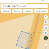 Đất bds ngợp đường  nhựa Phạm Thế Hiển nối dài xã Tân Bình Thị xã Lagi cách trung tâm 800m
