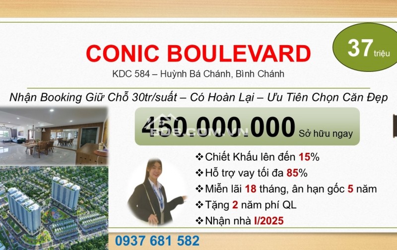 450tr  căn 2PN  cuối Võ Văn  Kiệt -Bình  Chánh  84m2 căn hộ rẻ nhất Sài Gòn