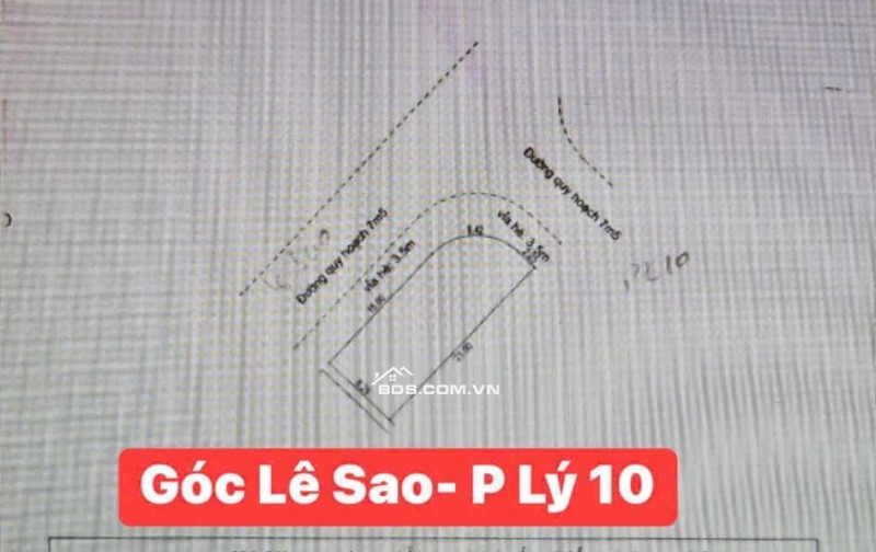 BÁN LÔ GÓC 2 MẶT TIỀN – LÊ SAO & PHƯỚC LÝ 10 