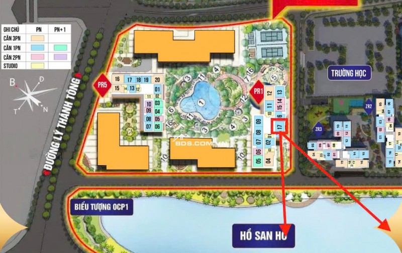 Căn hộ chung cư cao cấp tòa nhà Paris 1 Vinhomes Ocean Park