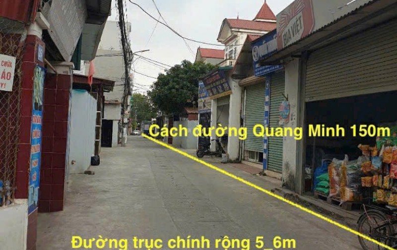 Bán lô đất Tổ 4 Thị Trấn Quang Minh - Mê Linh - Hà Nội.2p đến Khu CN Quang Minh.DT 67m2 Giá 3.2 tỷ