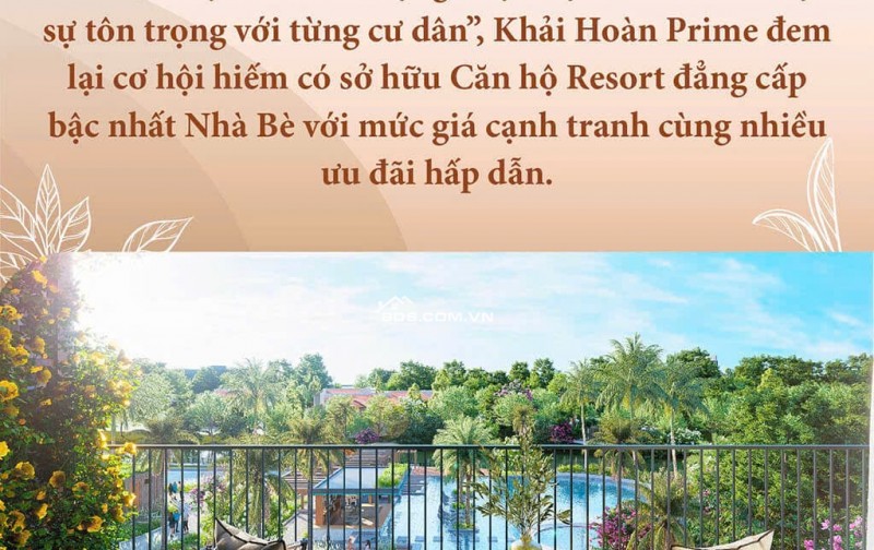 Mở Bán Căn Hộ Resort Ven Sông Khải Hoàn Prime - Vị Trí Vàng, Tiện Ích Vượt Trội