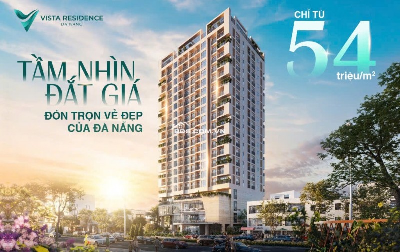 Bán căn hộ cao cấp Vista Residence, vị trí đắc địa trên tuyến đường huyết mạch Hải Châu - ĐN - cho thuê 20tr - 25tr/tháng