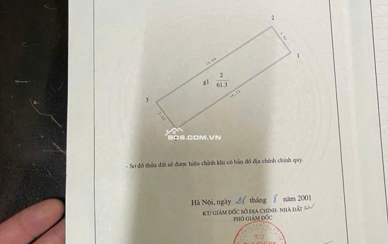 Bán gấp đất tại Đường Nam Đuống, giá thỏa thuận, 61m2, mặt tiền 4m