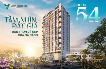 Bán căn hộ cao cấp Vista Residence, vị trí đắc địa trên tuyến đường huyết mạch Hải Châu - ĐN - cho thuê 20tr - 25tr/tháng