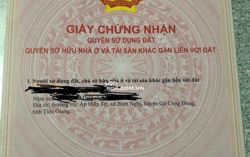 Cần Bán 673.7m2 Đất Mặt Tiền Bê Tông Đường Số 1, Huyện Gò Công Đông, Tiền Giang.