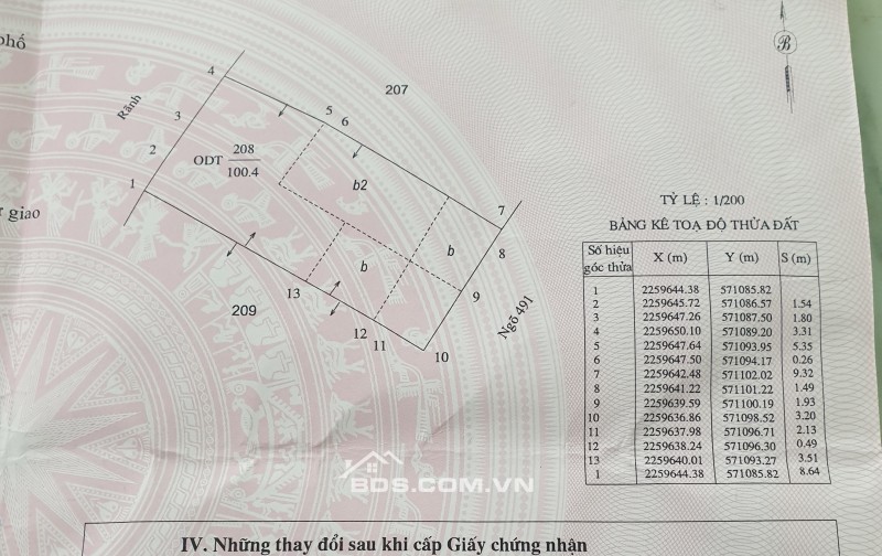 BÁN NHÀ 2.3 TỶ 2 TẦNG 100M2 NGÕ RỘNG ĐƯỜNG TRẦN NHÂN TÔNG