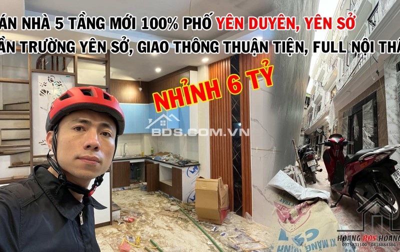 Bán nhà phố yên duyên, yên sở, nhà đẹp ở ngay – giá chỉ nhỉnh 6 tỷ