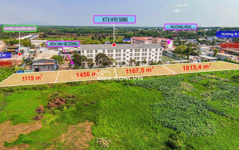 Cần bán gấp lô đất ngay KTX Hyo Sung Nhơn Trạch, Đồng Nai