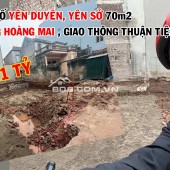 Đất phố Yên Duyên, Yên Sở - Vị trí đẹp, gần trường học, giao thông thuận lợi