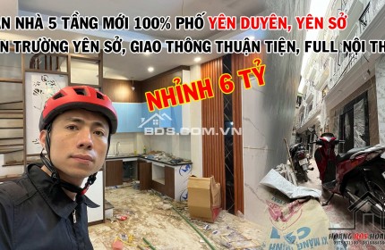 Bán nhà phố yên duyên, yên sở, nhà đẹp ở ngay – giá chỉ nhỉnh 6 tỷ