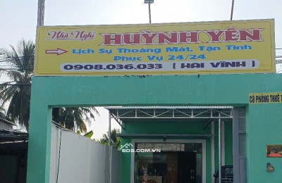 Chính Chủ Bán Nhà Nghỉ Mặt Tiền Quốc Lộ 60 Trung Tâm Thị Trấn Tiểu Cần Full Nội Thất