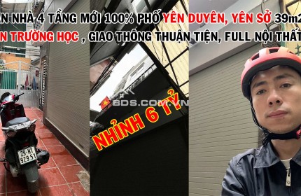 Nhà đẹp phố Yên Duyên, Yên Sở – 4 tầng, full nội thất, giá tốt