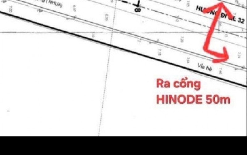 KĐT Hinode - Park: Đất 75m2 phân lô, vỉa hè + đường 2 ôtô tránh - sát QL32