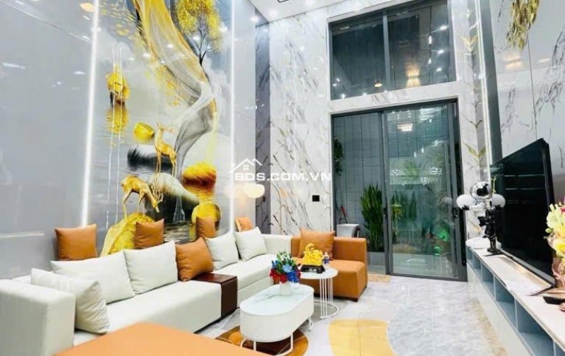 BÁN BIỆT PHỦ 400m2 - 5 TẦNG - SMARTHOME HIỆN ĐẠI - THANG MÁY 650KG - FULL NỘI THẤT CAO CẤP - HẺM XE HƠI GẦN MẶT TIỀN ĐƯỜNG QUANG TRUNG