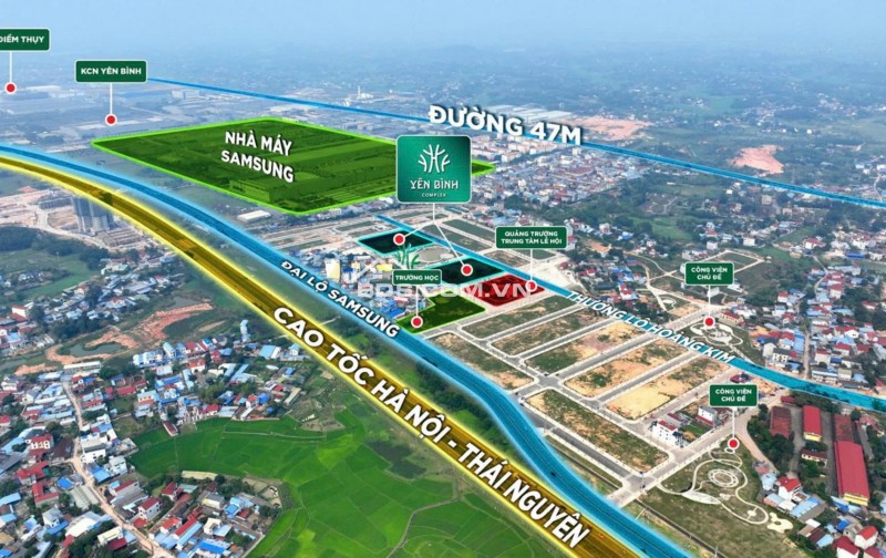 YÊN BÌNH COMPLEX, CẠNH NHÀ MÁY SAMSUNG, DỄ CHO THUÊ, TỪ 399 TRIỆU