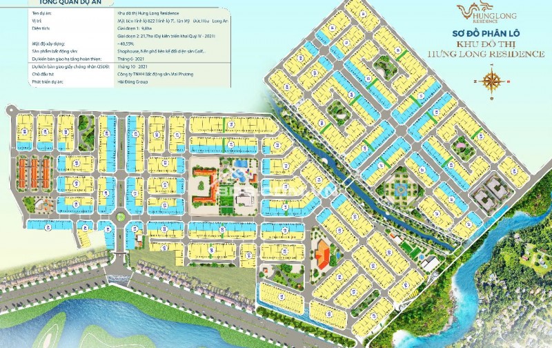 ĐẤT NỀN DỰ ÁN HƯNG LONG RESIDENCE  ĐỨC HOÀ, 5X17 CHỈ 999TR. LH:0364911562 (MS.NHI)