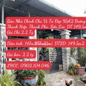Bán Nhà Chính Chủ Vị Trí Đẹp 95A2 Đường Thanh Hiệp, Thanh Phú, Bến Lức. DT 149,5m2. Giá Chỉ 2.2 Tỷ