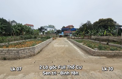 Bán 2 Lô Góc Quá Đẹp Tại Bình Yên Hòa Lạc
