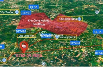 Đất nền sổ sẵn Long Tân - Dầu Tiếng giá rẻ chỉ cần 280tr