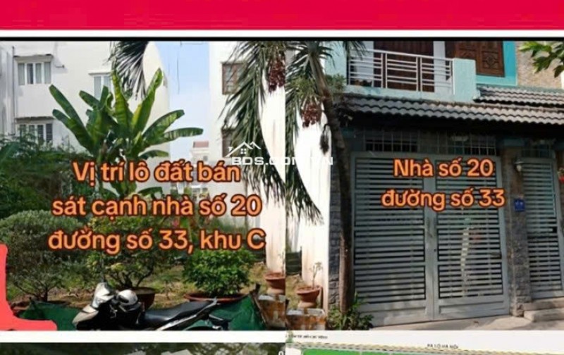 Bán đất đường số 33 KĐT mới An Phú An Khánh Q2, TP Thủ Đức. 160m2 giá chỉ 175tr/m2.